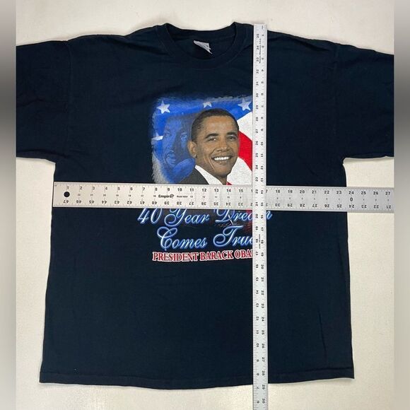 President Barack Obama Dreams Come True Graphic T-shirt Men XL Black - Picture 5 of 5